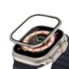 Fém tok Apple Watch Ultra 49 mm-es fedél edzett üveg képernyővédő fólia vízálló védő lökhárító iWatch 49 mm átlátszó fólia