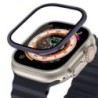 Fém tok Apple Watch Ultra 49 mm-es fedél edzett üveg képernyővédő fólia vízálló védő lökhárító iWatch 49 mm átlátszó fólia