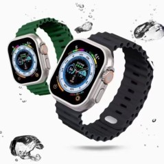 Szilikon szíj Apple órához Ultra/2 49mm Sport lélegző puha csuklópánt iwatchhoz 9 8 7 6 5 4 SE 45mm 41mm 44mm 42mm 40mm