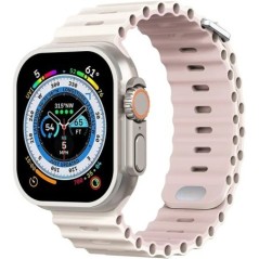 Szilikon szíj Apple órához Ultra/2 49mm Sport lélegző puha csuklópánt iwatchhoz 9 8 7 6 5 4 SE 45mm 41mm 44mm 42mm 40mm