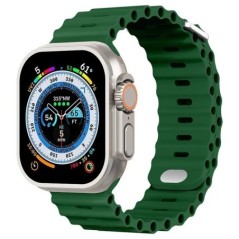 Szilikon szíj Apple órához Ultra/2 49mm Sport lélegző puha csuklópánt iwatchhoz 9 8 7 6 5 4 SE 45mm 41mm 44mm 42mm 40mm