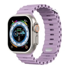 Szilikon szíj Apple órához Ultra/2 49mm Sport lélegző puha csuklópánt iwatchhoz 9 8 7 6 5 4 SE 45mm 41mm 44mm 42mm 40mm