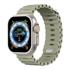 Szilikon szíj Apple órához Ultra/2 49mm Sport lélegző puha csuklópánt iwatchhoz 9 8 7 6 5 4 SE 45mm 41mm 44mm 42mm 40mm