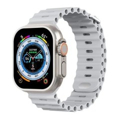 Szilikon szíj Apple órához Ultra/2 49mm Sport lélegző puha csuklópánt iwatchhoz 9 8 7 6 5 4 SE 45mm 41mm 44mm 42mm 40mm