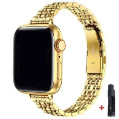 Rozsdamentes acél szíj Apple Watch Ultra 2 Band 49mm 42mm 44mm fém karkötőhöz iWatch Series 9 8 7 6 SE 5 4 3 Women 45mm 41mm