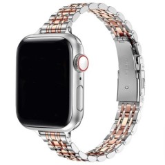 Rozsdamentes acél szíj Apple Watch Ultra 2 Band 49mm 42mm 44mm fém karkötőhöz iWatch Series 9 8 7 6 SE 5 4 3 Women 45mm 41mm