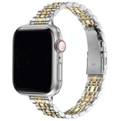 Rozsdamentes acél szíj Apple Watch Ultra 2 Band 49mm 42mm 44mm fém karkötőhöz iWatch Series 9 8 7 6 SE 5 4 3 Women 45mm 41mm