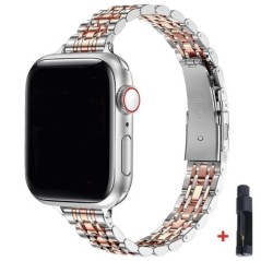 Rozsdamentes acél szíj Apple Watch Ultra 2 Band 49mm 42mm 44mm fém karkötőhöz iWatch Series 9 8 7 6 SE 5 4 3 Women 45mm 41mm