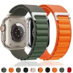 Alpine hurkos szíj Apple Watch Ultra Band 49mm 45mm 44mm 42mm 41mm 40mm fém C-hook karkötők iwatch SE sorozat 9 8 7 6 5 4 3