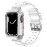 Tok+szíj Apple óra szíjhoz 44mm 40mm 45mm 41mm 42mm 38mm Tartozékok Átlátszó szilikon karkötő iWatch series 8 3 6 se 7