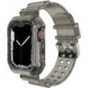 Tok+szíj Apple óra szíjhoz 44mm 40mm 45mm 41mm 42mm 38mm Tartozékok Átlátszó szilikon karkötő iWatch series 8 3 6 se 7