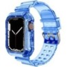 Tok+szíj Apple óra szíjhoz 44mm 40mm 45mm 41mm 42mm 38mm Tartozékok Átlátszó szilikon karkötő iWatch series 8 3 6 se 7