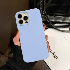 Folyékony szilikon logós tok iPhone 14 13 Pro Max eredeti puha fedelű Coque iPhone 13 12 11 Mini X XR XS 8 7 SE tokokhoz