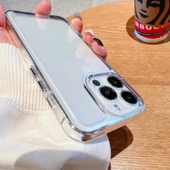 Luxus átlátszó ütésálló páncéltok iPhone 15 14 13 12 Mini 11 Pro X XR XS Max 7 8 Plus átlátszó lökhárító kemény akril borításhoz