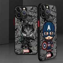 Cartoon Marvel Spiderman Groot telefontok Apple iPhone 15 Pro Max XR 12 Mini SE 13 14 Plus 11 Pro 8 XS X 7 ütésálló burkolathoz