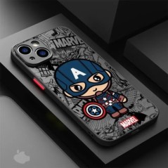 Cartoon Marvel Spiderman Groot telefontok Apple iPhone 15 Pro Max XR 12 Mini SE 13 14 Plus 11 Pro 8 XS X 7 ütésálló burkolathoz