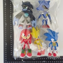 5db szett Aranyos Sonic PVC karakter játék sündisznó árnyék farok figura 14 cm modell babák gyerek állat játék születésnapi aján