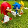 5db szett Aranyos Sonic PVC karakter játék sündisznó árnyék farok figura 14 cm modell babák gyerek állat játék születésnapi aján