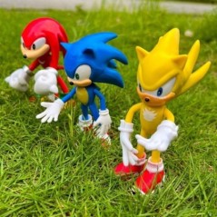 5db szett Aranyos Sonic PVC karakter játék sündisznó árnyék farok figura 14 cm modell babák gyerek állat játék születésnapi aján