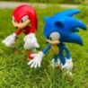 5db szett Aranyos Sonic PVC karakter játék sündisznó árnyék farok figura 14 cm modell babák gyerek állat játék születésnapi aján