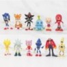 12db/készlet Játék Super the Hedgehog Vinyl Dolls Figurajátékok