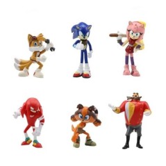 Új, teljes készlet akció Sonic Tails Werehog Akciófigurák Kék Árnyék Baba Rajzfilm Figurák Gyűjthető Babák Gyerekek Sün játék