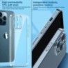 Kristálytiszta rugalmas TPU tok iPhone 14 Plus 13 Pro Max 12Mini 11 15 SE XR X 7 8 Karcálló átlátszó Shell Funda készülékhez