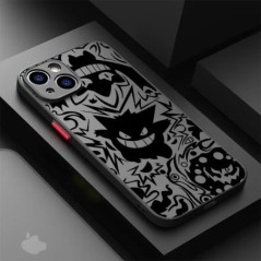 Luxus Pokemon Gengar tok iPhone 15 SE XS X 14 Plus 11 12 Mini 13 Pro Max 8 XR 7 6S Plus 13 Mini XS Max Coque puha burkolathoz