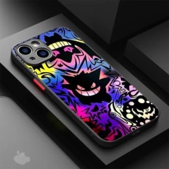 Luxus Pokemon Gengar tok iPhone 15 SE XS X 14 Plus 11 12 Mini 13 Pro Max 8 XR 7 6S Plus 13 Mini XS Max Coque puha burkolathoz