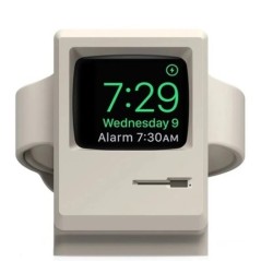 Szilikon töltőállvány Apple Watchhoz 7 6 5 4 IWatch 3 2 1 Töltő dokkoló tartó Retro számítógép minta tartó konzol talp