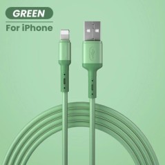 USB-kábel iPhone 14 13 12 11 Pro Max XR XS 8 7 6s 5s gyors adattöltő töltőhöz USB-kábel folyékony szilikon kábel 1/1,5/2M