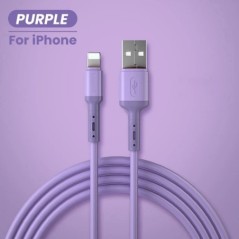 USB-kábel iPhone 14 13 12 11 Pro Max XR XS 8 7 6s 5s gyors adattöltő töltőhöz USB-kábel folyékony szilikon kábel 1/1,5/2M