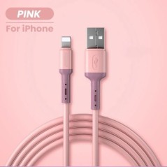 USB-kábel iPhone 14 13 12 11 Pro Max XR XS 8 7 6s 5s gyors adattöltő töltőhöz USB-kábel folyékony szilikon kábel 1/1,5/2M