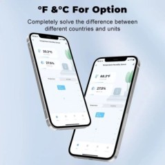 Tuya ZigBee intelligens otthoni hőmérséklet páratartalom érzékelő háttérvilágítású LCD-vel működik a Google Assistant és a Need 