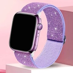 Rugalmas nylon óraszíj, amely kompatibilis az iWatch állítható szíjjal az Apple Watch sorozathoz 7 6 5 4 3 SE