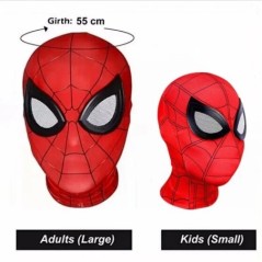 Szuperhős maszk Miles Pókember maszk Peter Parker Halloween Cosplay jelmez maszk Spandex szövet anyag felnőtteknek és gyerekekne