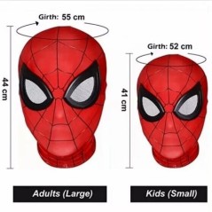 Szuperhős maszk Miles Pókember maszk Peter Parker Halloween Cosplay jelmez maszk Spandex szövet anyag felnőtteknek és gyerekekne