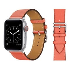 Bőr szíj Apple óraszíjhoz 44mm 45mm 49mm 41mm 40mm Kiegészítő csuklópánt correa karkötő iWatch series 9 7 8 SE ultra 2