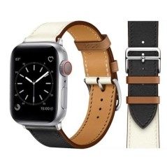 Bőr szíj Apple óraszíjhoz 44mm 45mm 49mm 41mm 40mm Kiegészítő csuklópánt correa karkötő iWatch series 9 7 8 SE ultra 2