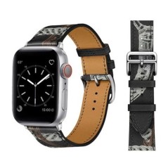 Bőr szíj Apple óraszíjhoz 44mm 45mm 49mm 41mm 40mm Kiegészítő csuklópánt correa karkötő iWatch series 9 7 8 SE ultra 2