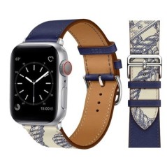 Bőr szíj Apple óraszíjhoz 44mm 45mm 49mm 41mm 40mm Kiegészítő csuklópánt correa karkötő iWatch series 9 7 8 SE ultra 2