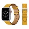 Bőr szíj Apple óraszíjhoz 44mm 45mm 49mm 41mm 40mm Kiegészítő csuklópánt correa karkötő iWatch series 9 7 8 SE ultra 2