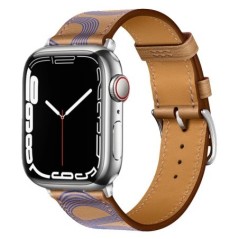 Bőr szíj Apple óraszíjhoz 44mm 45mm 49mm 41mm 40mm Kiegészítő csuklópánt correa karkötő iWatch series 9 7 8 SE ultra 2