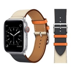 Bőr szíj Apple óraszíjhoz 44mm 45mm 49mm 41mm 40mm Kiegészítő csuklópánt correa karkötő iWatch series 9 7 8 SE ultra 2