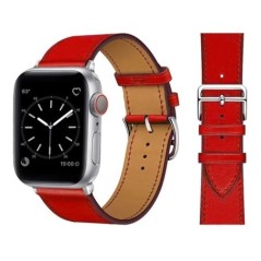 Bőr szíj Apple óraszíjhoz 44mm 45mm 49mm 41mm 40mm Kiegészítő csuklópánt correa karkötő iWatch series 9 7 8 SE ultra 2