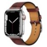 Bőr szíj Apple óraszíjhoz 44mm 45mm 49mm 41mm 40mm Kiegészítő csuklópánt correa karkötő iWatch series 9 7 8 SE ultra 2