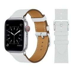 Bőr szíj Apple óraszíjhoz 44mm 45mm 49mm 41mm 40mm Kiegészítő csuklópánt correa karkötő iWatch series 9 7 8 SE ultra 2