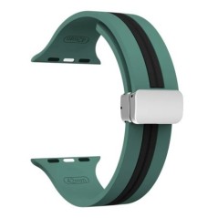 Mágneses szíj Apple karórához ultra 2 sávos 44mm 45mm 49mm 40mm 41mm 42mm 38mm 45 mm szilikon karkötő iWatch Series 7 8 se 6 5