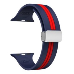 Mágneses szíj Apple karórához ultra 2 sávos 44mm 45mm 49mm 40mm 41mm 42mm 38mm 45 mm szilikon karkötő iWatch Series 7 8 se 6 5