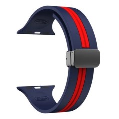 Mágneses szíj Apple karórához ultra 2 sávos 44mm 45mm 49mm 40mm 41mm 42mm 38mm 45 mm szilikon karkötő iWatch Series 7 8 se 6 5